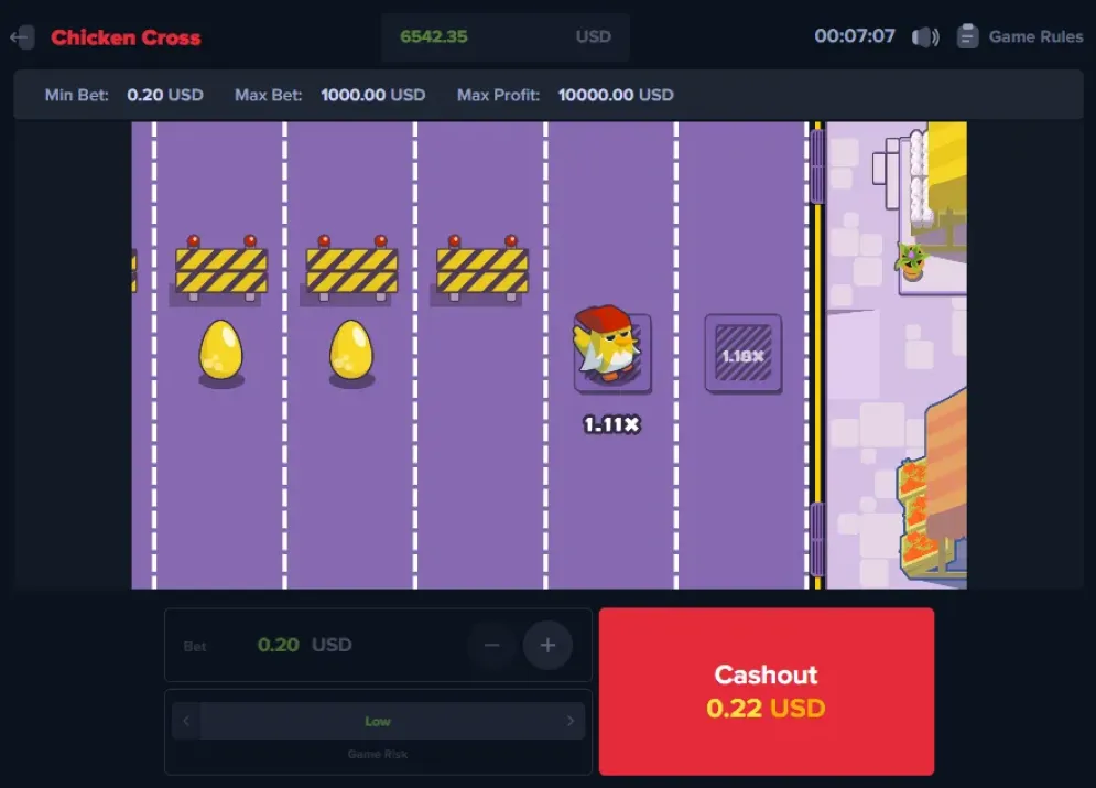 Chicken Cross gameplay
